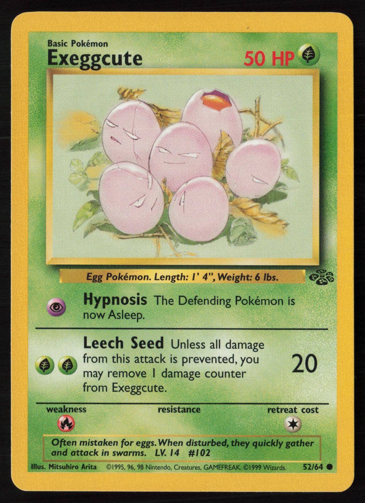 Exeggcute 52/64 Jungle Pokemon Lightly Played