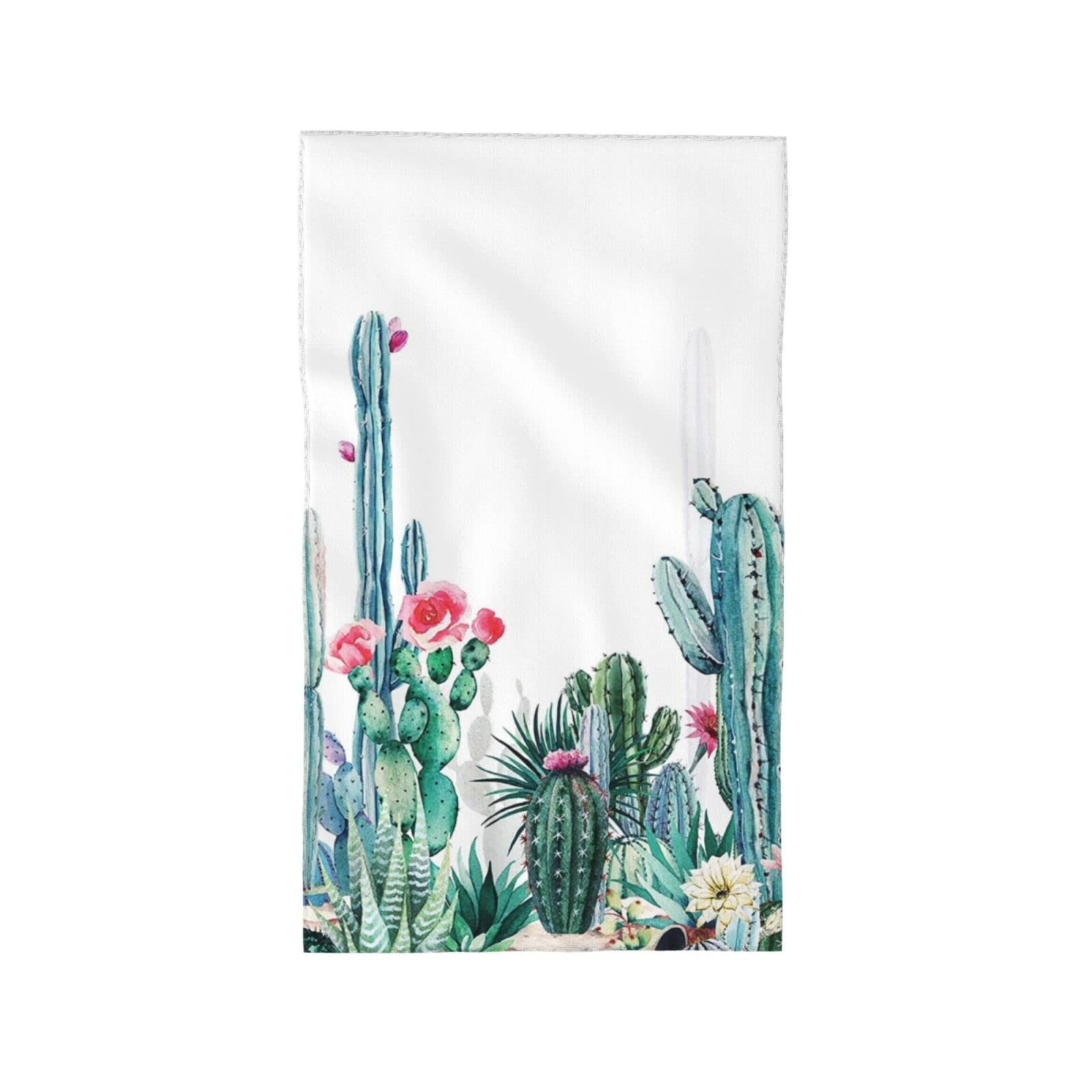 S Succulent Plants Bath Towels Decorative Soft Dishtowel For