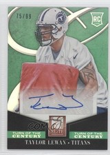 2014 Elite Rookie Turn of the Century Signatures 75/99 Taylor Lewan Auto 0p5