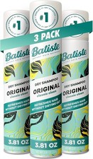 Batiste Dry Shampoo Original Classic Fresh 200ml 3-Pack Instant Hair Refresh