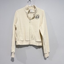 NWT Offline by Aerie Ivory Knit Full Zip Mock Neck Hoodie Women's Size M