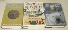 3 Philip Pullman 1st Ed Amber Spyglass Fairy Tales Brothers Grimm Golden HCDJ