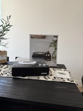 Victrola Brighton Record Player: Bluetooth, 3-Speed Turntable with Dust Covera