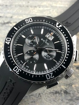 Edox C1 Big Date Swiss Made Chronograph Ronda 200m men's watch