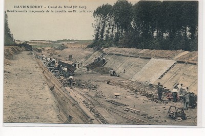 HAVRINCOURT: Nordkanal 5. Set, Maconné-Beschichtungen der Schüssel in Pt