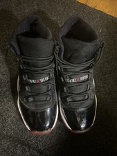 Air Jordan 11 Retro Bred Men's Black and Red High Top Sneakers