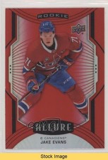 2020-21 Upper Deck Allure Rookie SP Red Rainbow Jake Evans #112 READ g0p