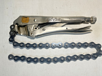 Vise Grip Petersen Dewitt 20R Chain Clamp Locking Plier USA 19  Chain- GOOD