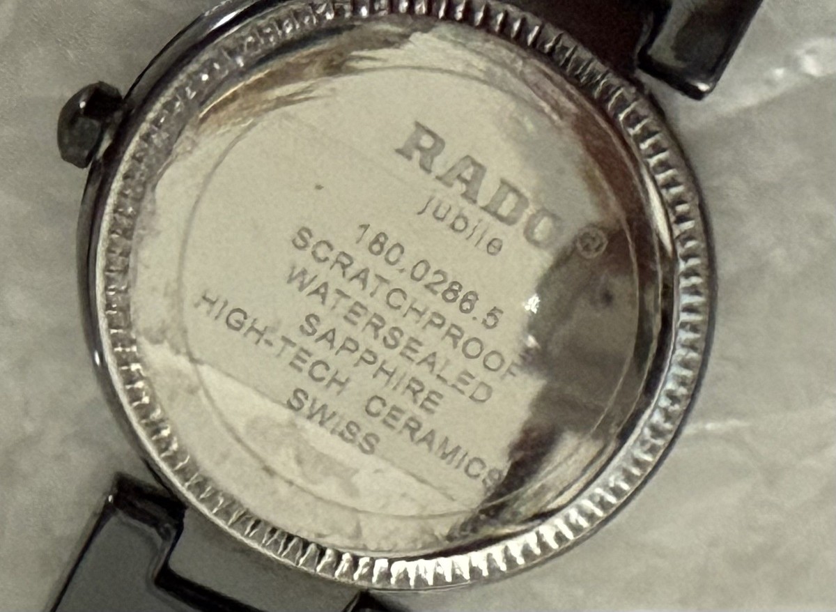 RADO ラドー　Jubilee クオーツ　180.0286.5 腕時計。 美品 新品電池交換】RADO ラドー jubile 型番180.0286.5 レディース
