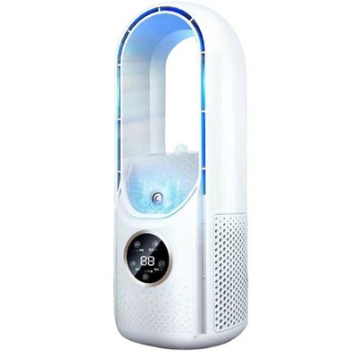10W Rotorloser Ventilator Turmventilator Leise Bladeless Fan Weiß USB 6 Stufen