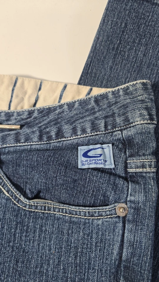 G-III Carl Banks NBA For Her 76ers Bell Jean 裤子尺寸 7 费城 Y2K — 第 4/4 张图片