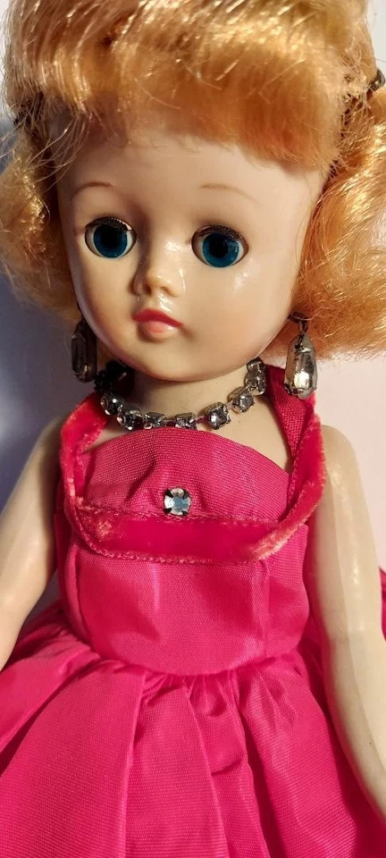 Vestido de noche vintage Vogue Jill en rojo etiquetado #7411 Foto 2 de 4