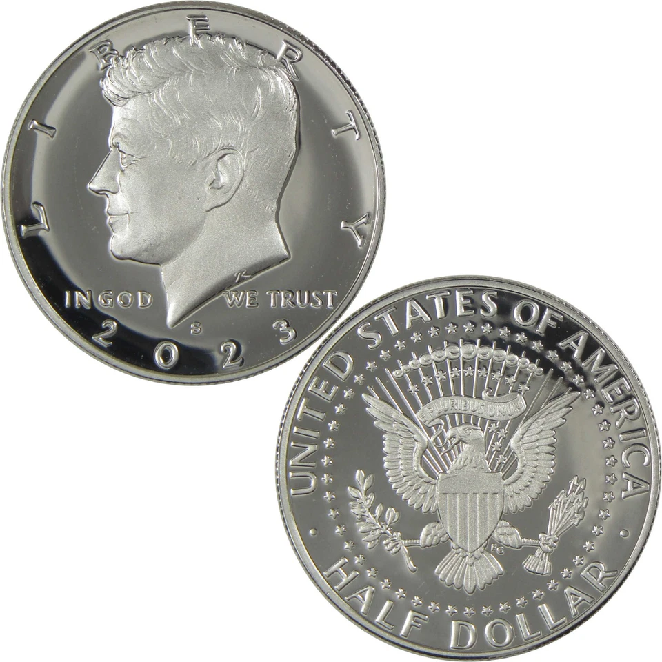 2023 S Kennedy Half Dollar Choice Proof .999 Silver 50c Coin - Image 3 of 4