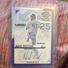 Panini Prospect Edition Prizm Rookie Autographed Nick Potter #54 Houston Astros…