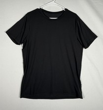 Lululemon Organic Cotton Classic Fit T-Shirt Men  s Medium Black Short Sleeve