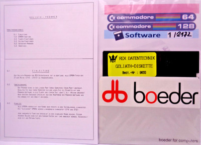 COMMODORE 64/128 -- GOLIATH-DISKETTE 9655 (REX DATENTECHNIK - DISK)