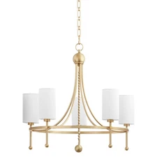 Quorum International 664-5 Lee Boulevard 5 Light 28"W Ring - Brass