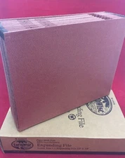 NEW BOX OF 5 EARTHWISE ER17A Expanding Files Letter Size 21 Pockets A-Z Dividers