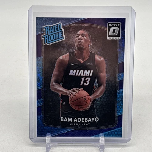 2017 Donruss Optic Fast Break Purple #187 Bam Adebayo Heat RC Rookie /155!