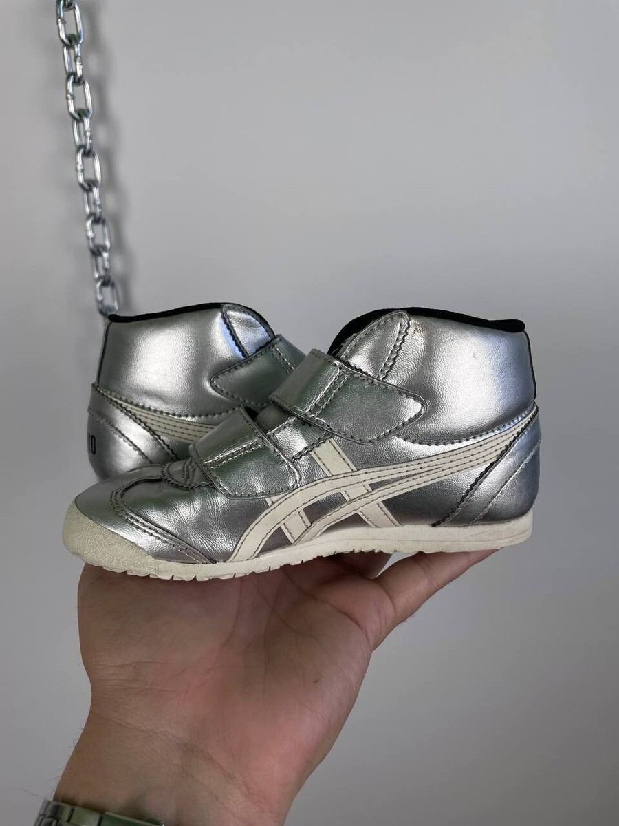 PS) Onitsuka Tiger Mexico Mid Runner 'Silver' Kid's shoes US