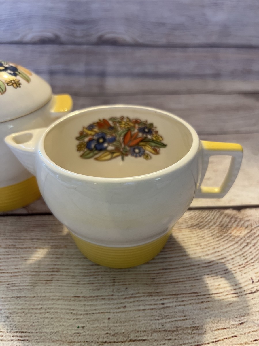 Sugar Bowl Creamer Set Triumph American Limoges Sebring Ohio