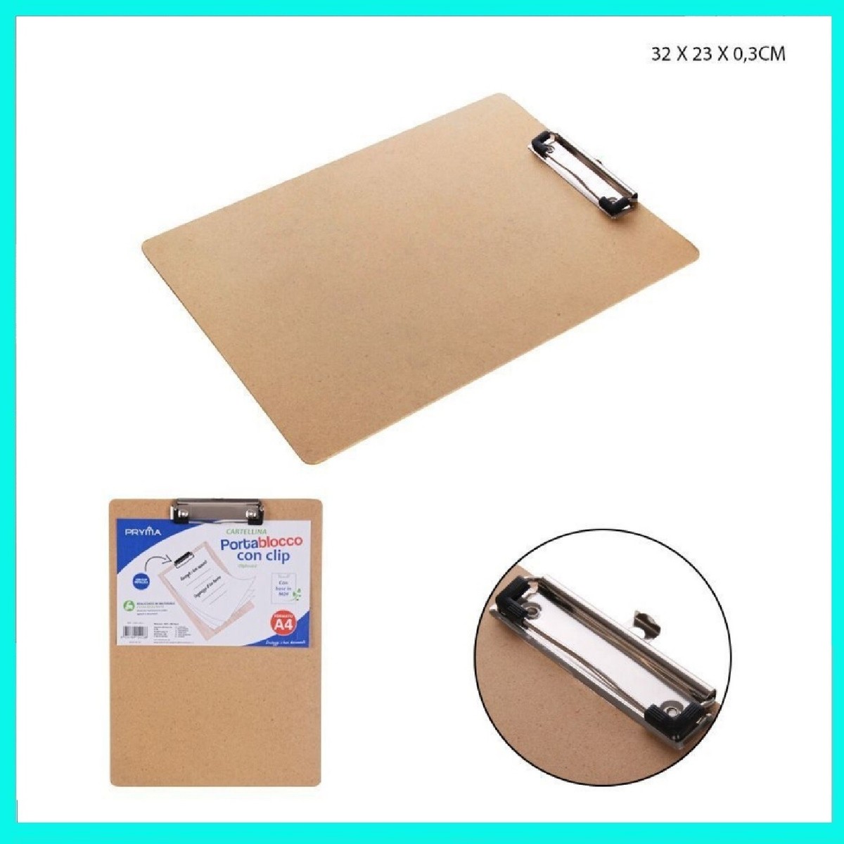 Portadocumenti Con Clip Fenicottero A4 Ferma Fogli Fermafogli Porta - Foto 4