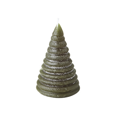 Christbaumkerze, grüne Kerze in Baumform, grüne Kerze Weihnachtsdeko 3 Größen