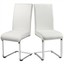 smilemart modern dining chairs upholstered high-back dining chairs pu leather