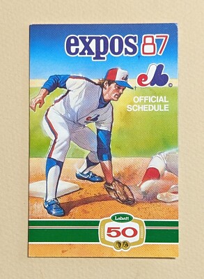 POCKET SCHEDULES - Montreal Expos Baseball Major League Baseball - Choose Year