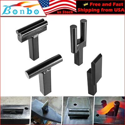 1 Inch Blacksmith Anvil Hardy Tool Set - Hot Cut/Creasing Stake/Fuller/Fork