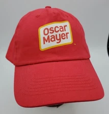 Oscar Mayer Red Baseball Hat Adjustable Strap red cap dad hat 