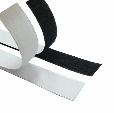 SMART HOUSE GB Hook and Loop Heavy Duty Stick On Self Adhesive Tape Width 20mm x 1.8m