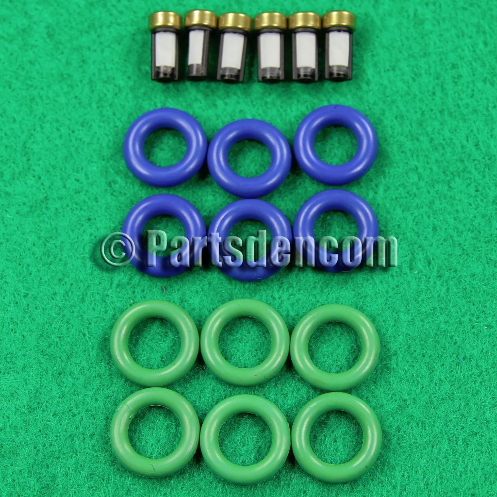 FUEL INJECTOR SERVICE KIT FITS BMW X3 E83 X5 E53 M54 6CYL SIEMENS DEKA