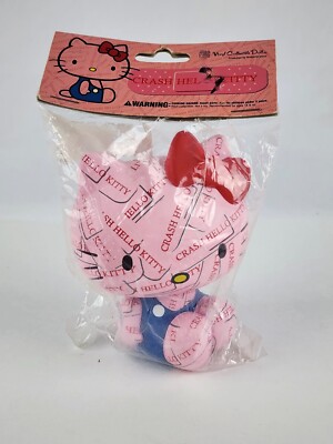 Hello Kitty x Medicom Toy Crash Kitty Figure Doll Sanrio 2009 New US Seller Rare