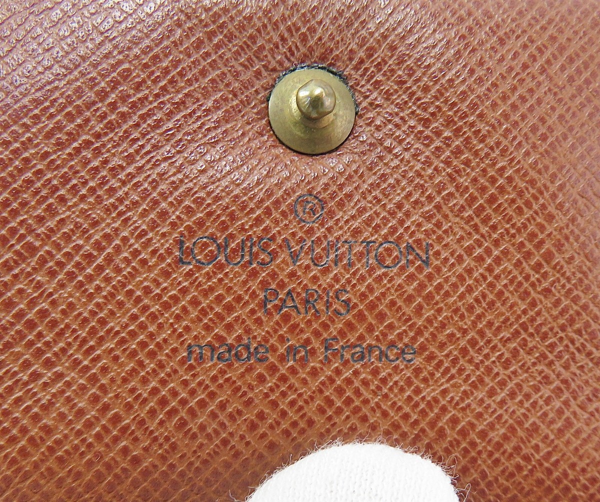 Auth LOUIS VUITTON Portefeuille Elise Trifold Wallet Monogram