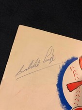 Satchel Paige SIGNED 1978 Springfield Redbirds Program 