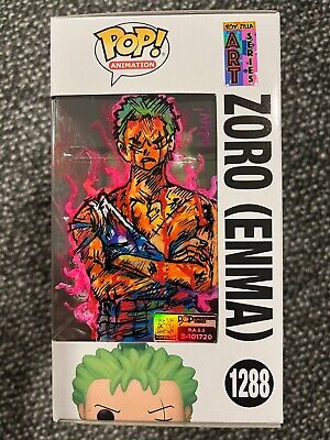 Funko Pop Anime One Piece Roronoa Zoro Enma 1288 Custom Art Signed Auto  Toyzilla