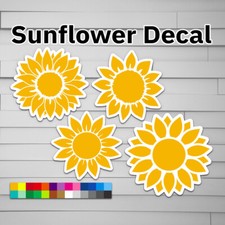 Sunflower Decal vinyl Sticker, Car laptop window tumbler water bottle ukraine