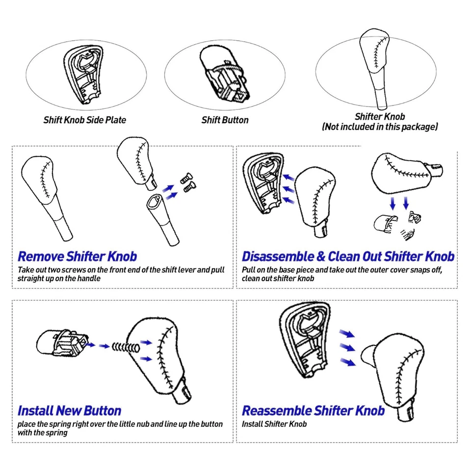 Palanca de cambios de transmisión perilla de empuje con kit de resorte para Honda Odyssey 54132SHJA01 Foto 3 de 4