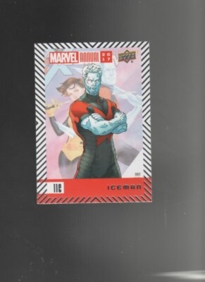 (2018) 2017 Upper Deck  Marvel Annual Iceman Base SP card #116