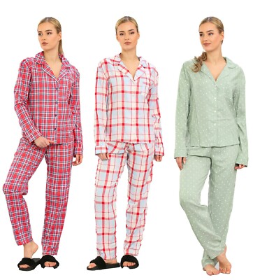 Ex M&S Loungewear Pyjama-Set Damen Damen PJ Hose Viskose Nachtwäsche Größe