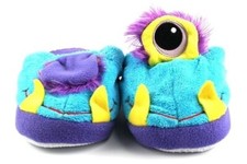 RARE STOMPEEZ ONE-EYED MONSTER SLIPPERS LARGE SIZE 2.5-6 BY PREXIO POPS UP