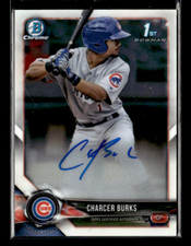 2018 Bowman Chrome #BCPA-CB Charcer Burks Prospects Auto