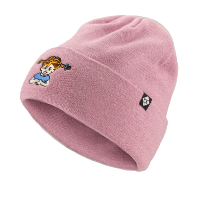 Bavarian Caps Stickhaum Pippi Langstrumpf Kinder Beanie Strickmütze Stickerei 