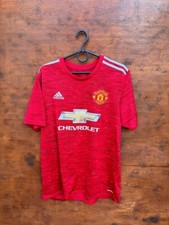 MANCHESTER UNITED 2020/2021 HOME FOOTBALL SHIRT ADIDAS SIZE L