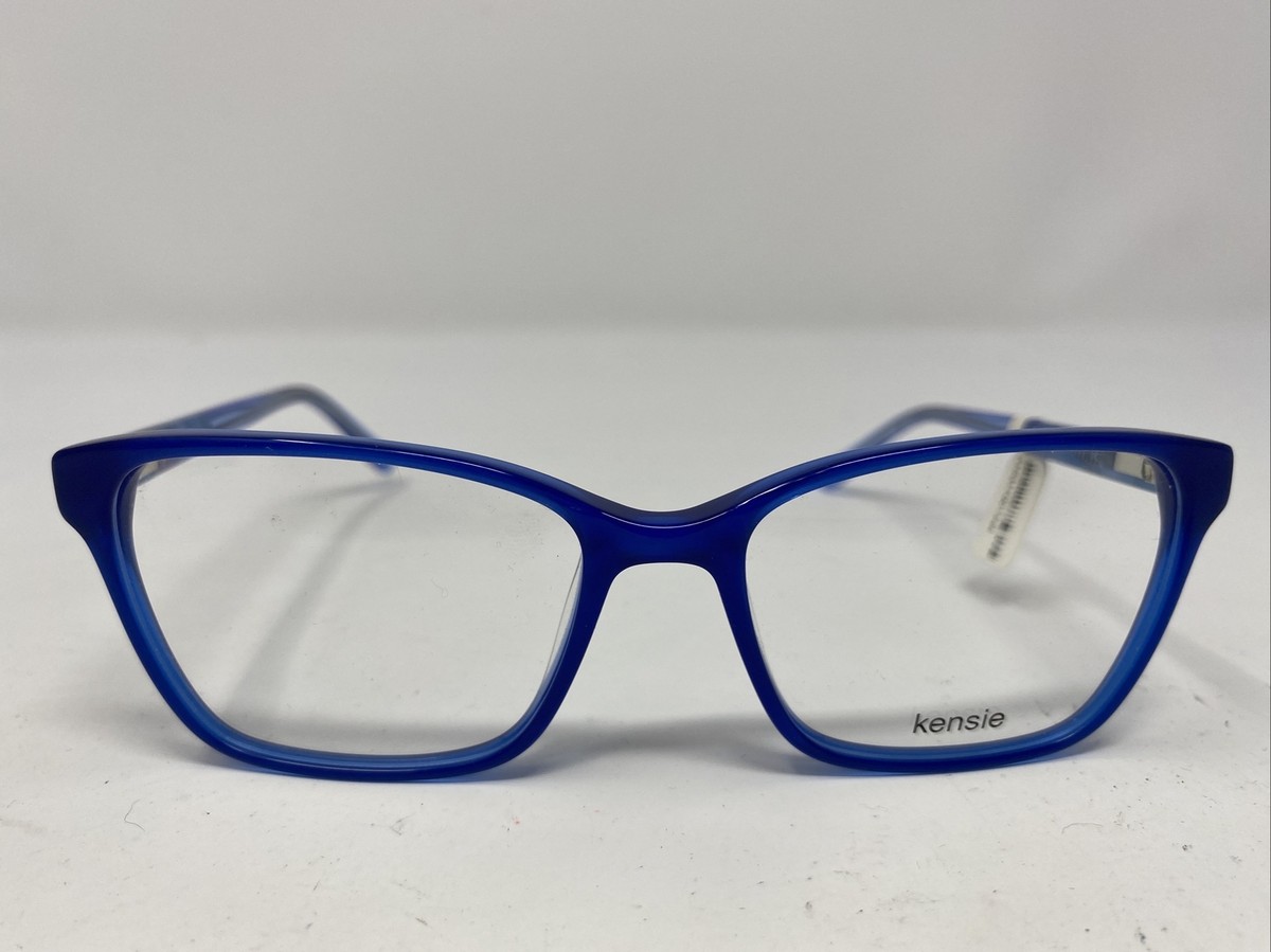 Kensie Story OC 52-16-135 Ocean Blue Plastic Full Rim Eyeglasses