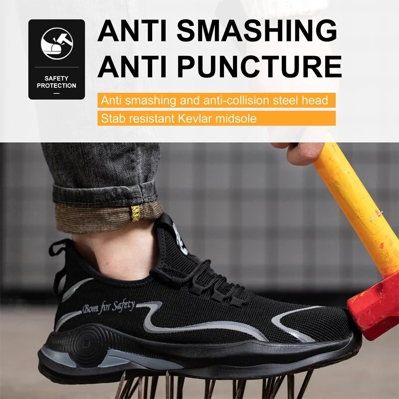 SALOMON Sneakers uomo punta acciaio scarpe antinfortunistiche da lavoro indistruttibili escursionismo outdoor scarponi