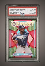 PSA 10 GEM MINT 2022 Finest Flashbacks Randy Arozarena #ed/5 RED REFRACTOR POP 1