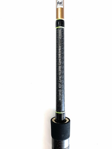Spinning Fishing Rod 6 Feet Heavy, 1-Piece, Saltwater and Freshwater - Picture 2 of 12