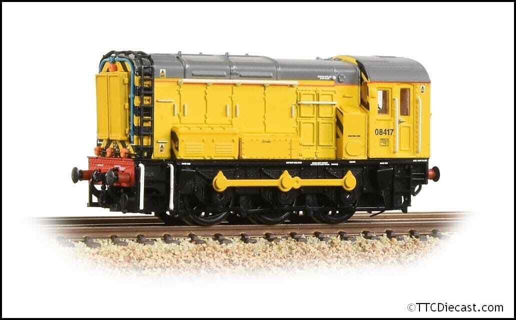 Farish 371-011 Class 08 08417 Network Rail Yellow, N Gauge